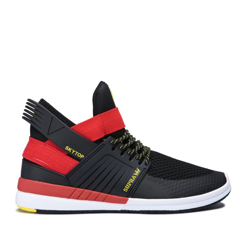 Supra SKYTOP V Sneaker High Damen Schwarz / Rot Lagerverkauf VPEUK2759